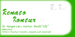 renato kontur business card